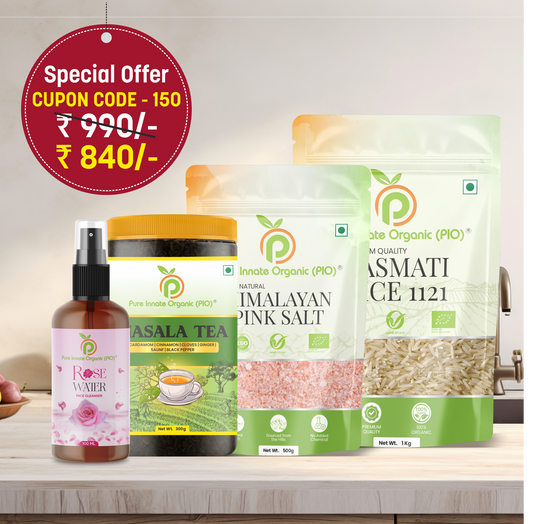 Rose Water , Masala Tea , Himalayan Pink Salt , Basmati rice 1121